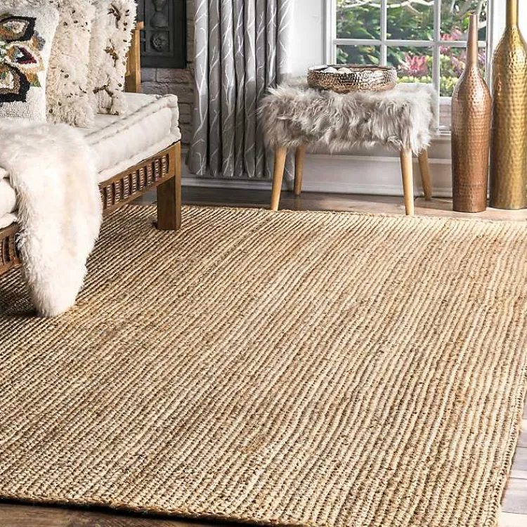 Kirklands Home Natural Reno Woven Area Rug, 4x6 Tan Discount