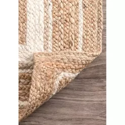 Kirklands Home Natural Renwick Braided Border Area Rug, 5x8 Best