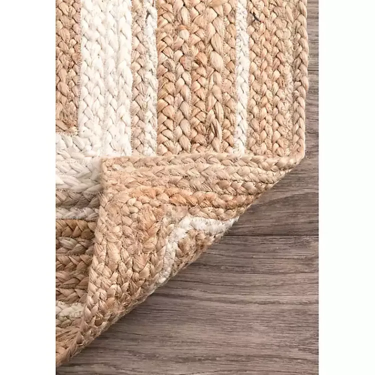 Kirklands Home Natural Renwick Braided Border Area Rug, 5x8 Best