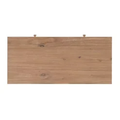 Kirklands Home Natural Ripples 2-Drawer Wood Desk Brown