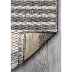 Kirklands Home Natural Robin Stripe Outdoor Rug, 5x7 Tan Best