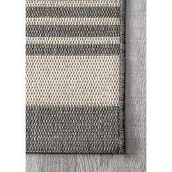 Kirklands Home Natural Robin Stripe Outdoor Rug, 5x7 Tan Best