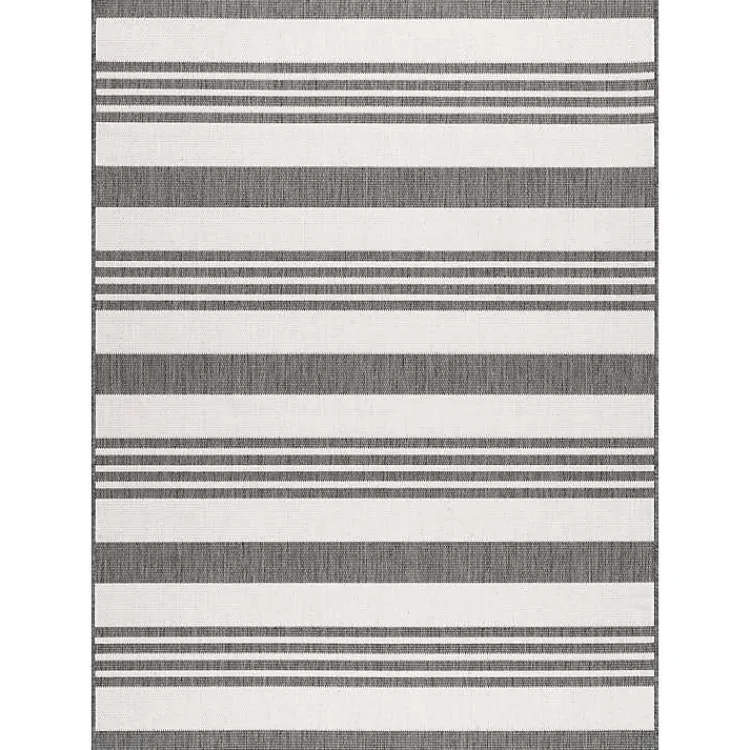 Kirklands Home Natural Robin Stripe Outdoor Area Rug, 6x9 Sale