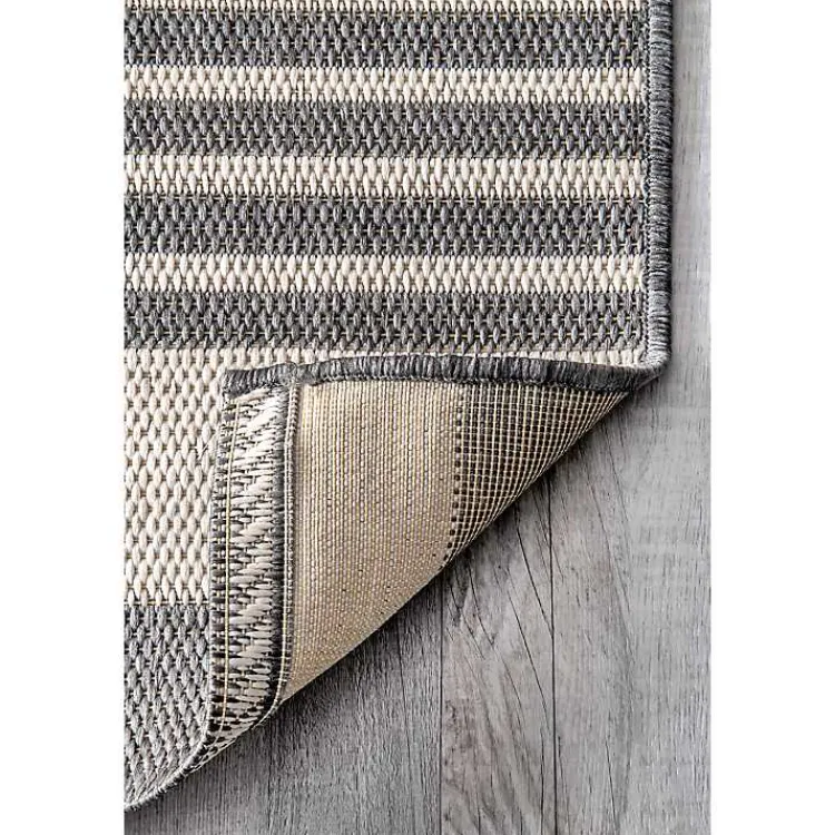 Kirklands Home Natural Robin Stripe Outdoor Area Rug, 6x9 Sale