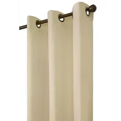 Kirklands Home Natural Room Darkening Curtain Panel Set, 54 in. Tan New