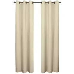 Kirklands Home Natural Room Darkening Curtain Panel Set, 84 in. Tan Outlet