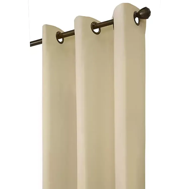 Kirklands Home Natural Room Darkening Curtain Panel Set, 84 in. Tan Outlet