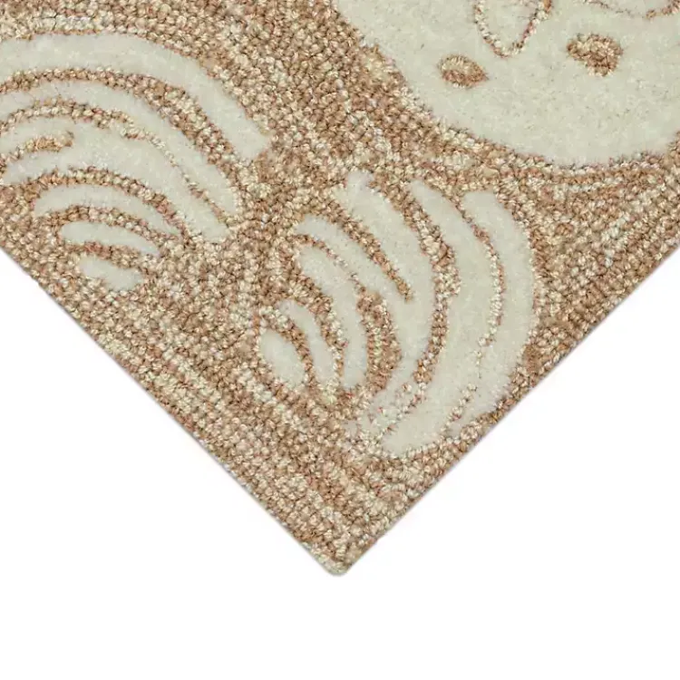 Kirklands Home Natural Sand Dollar Outdoor Accent Rug Hot