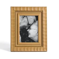 Picture Frames>Kirklands Home Natural Scalloped Edge Picture Frame Brown