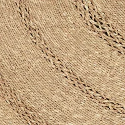 Kirklands Home Natural Seagrass Indoor/Outdoor Area Rug, 3x3 Tan New