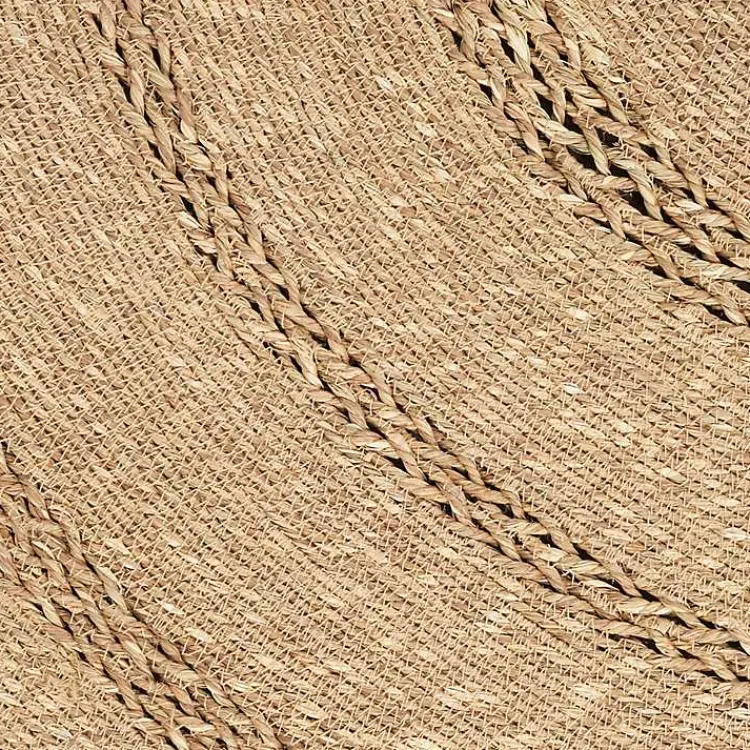 Kirklands Home Natural Seagrass Indoor/Outdoor Area Rug, 3x3 Tan New
