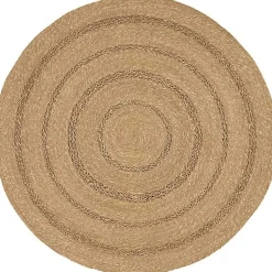 Kirklands Home Natural Seagrass Indoor/Outdoor Area Rug, 4x4 Tan Outlet
