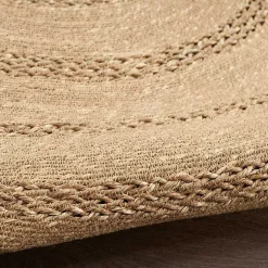 Kirklands Home Natural Seagrass Indoor/Outdoor Area Rug, 5x5 Tan New