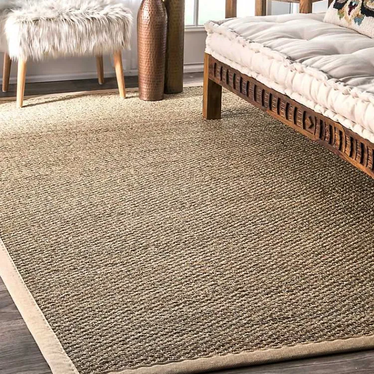 Kirklands Home Natural Seagrass Percey Area Rug, 5x8 Tan Sale