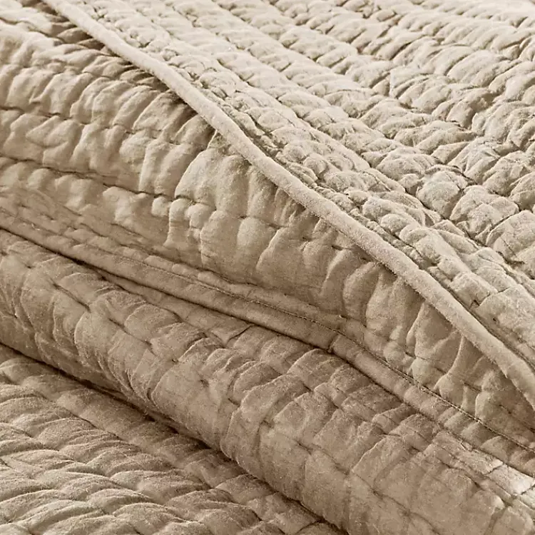 Kirklands Home Natural Serene Quilted 3-pc. King Coverlet Set Tan Sale