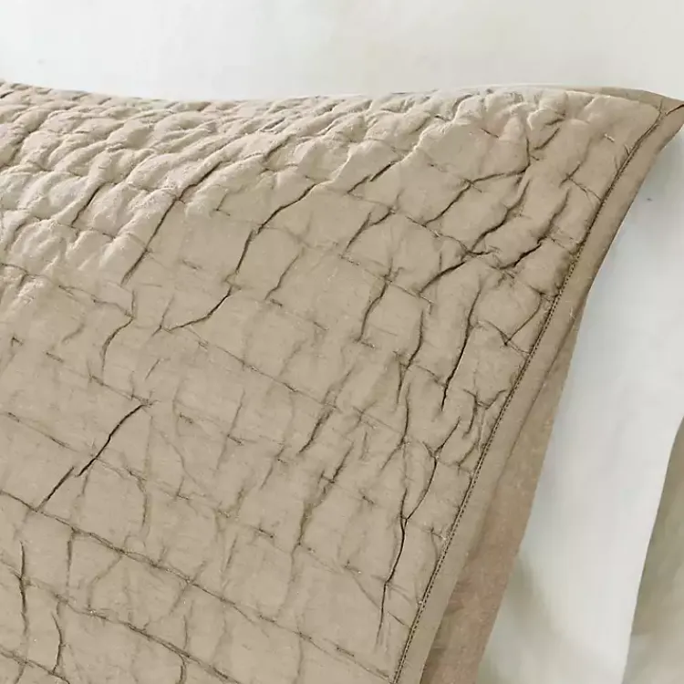 Kirklands Home Natural Serene Quilted 3-pc. King Coverlet Set Tan Sale