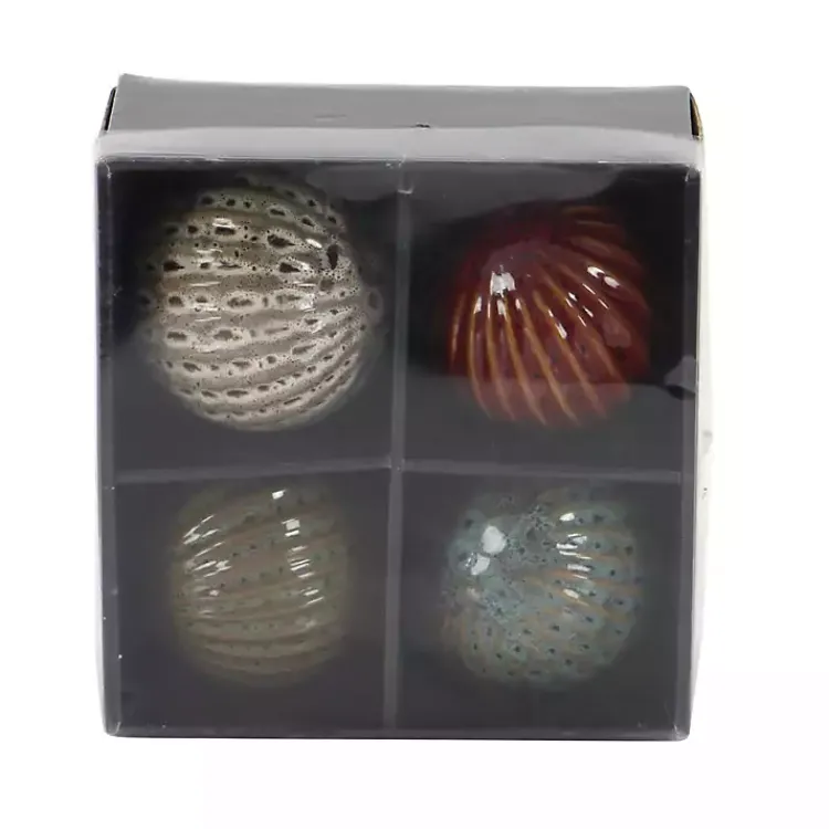 Bowl Filler>Kirklands Home Natural Shades Ceramic 4-pc. Orb Filler Set