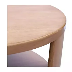 Kirklands Home Natural Skye Round Coffee Table Tan New