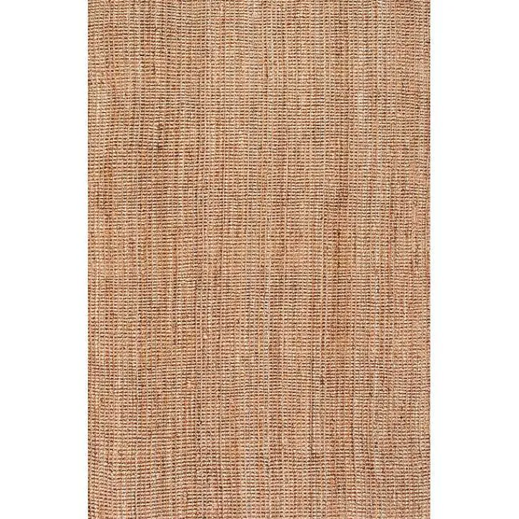 Kirklands Home Natural Solid Addy Area Rug, 5x8 Tan