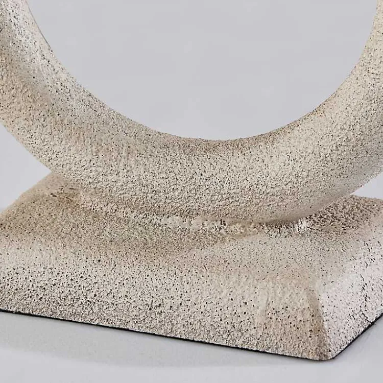 Kirklands Home Natural Stone Ring Ellie Table Lamp Brown Clearance