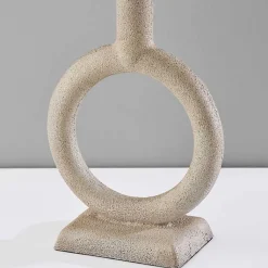 Kirklands Home Natural Stone Ring Ellie Table Lamp Brown Clearance