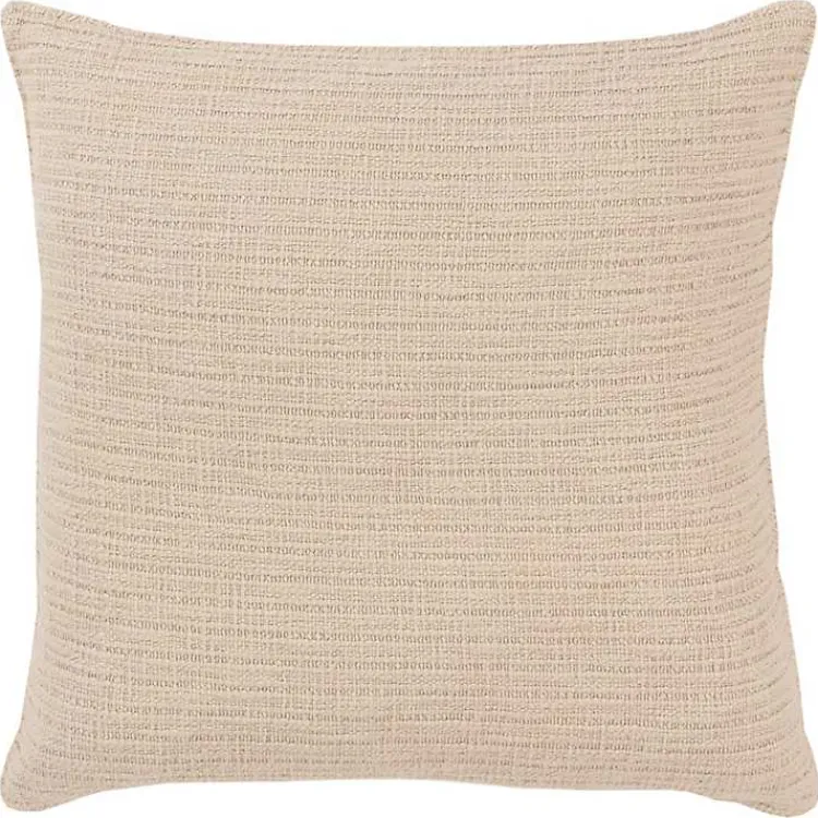 Pillows>Kirklands Home Natural Subtle Striped Oversized Pillow Tan