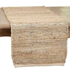 Kirklands Home Natural Woven Table Runner Tan Hot