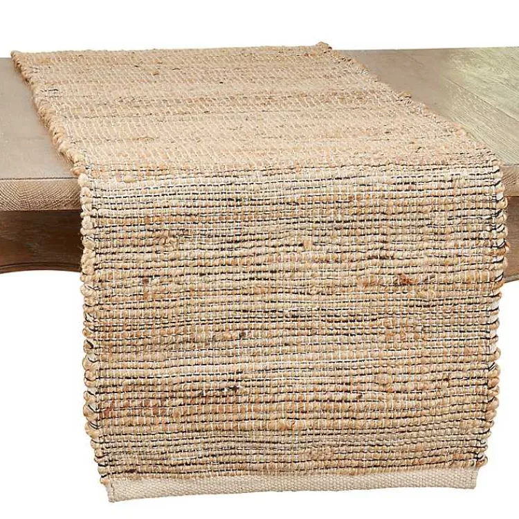Kirklands Home Natural Woven Table Runner Tan Hot