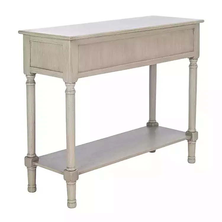 Kirklands Home Natural Textured 2-Drawer Console Table Tan New