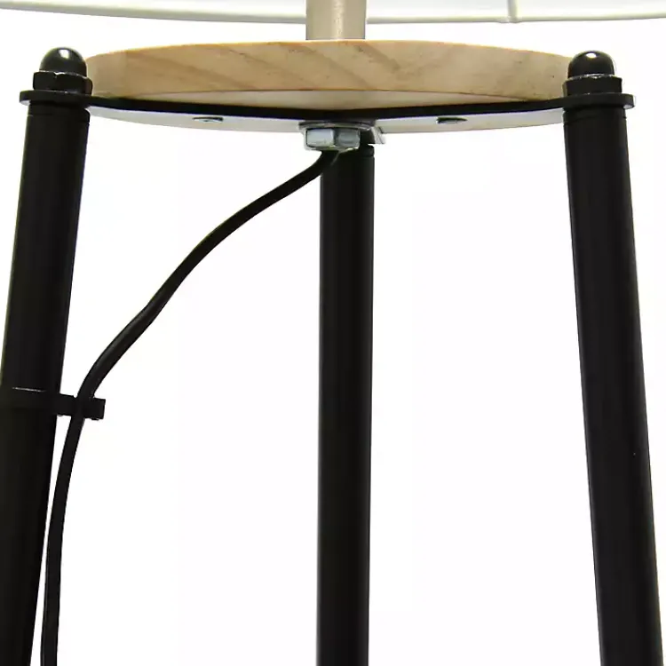 Kirklands Home Natural 3-Tier Tripod Floor Lamp Hot