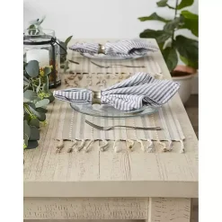 Kirklands Home Natural Tonal Stripe Placemats, Set of 6 Sale
