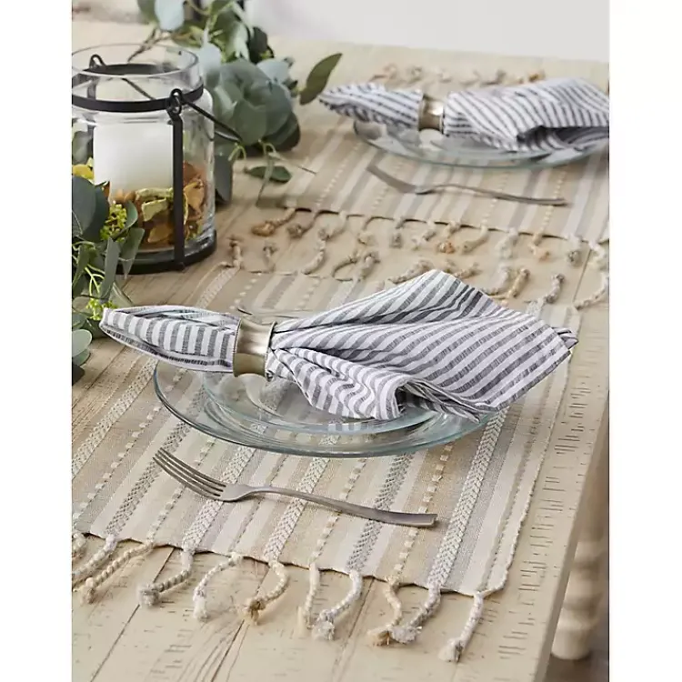 Kirklands Home Natural Tonal Stripe Placemats, Set of 6 Sale
