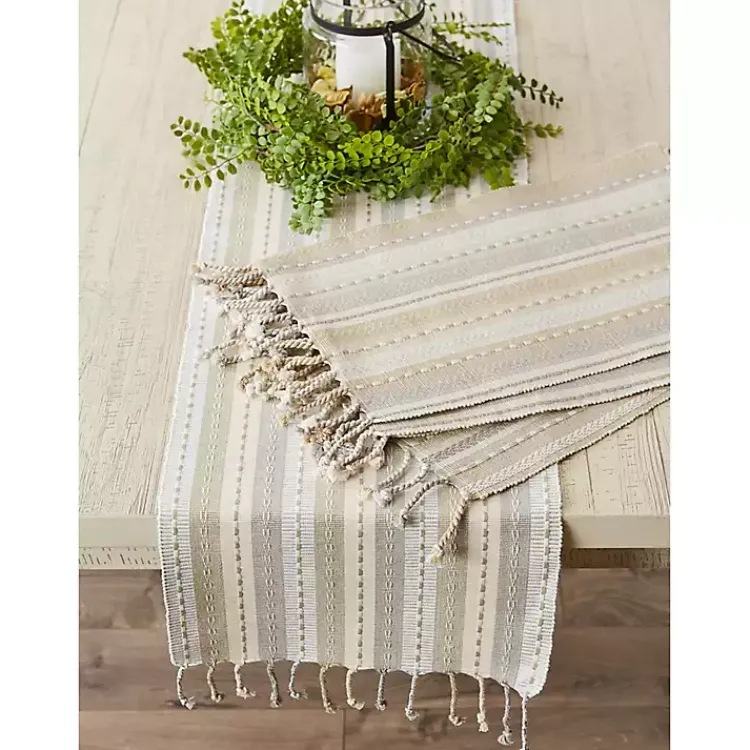 Kirklands Home Natural Tonal Stripe Placemats, Set of 6 Sale