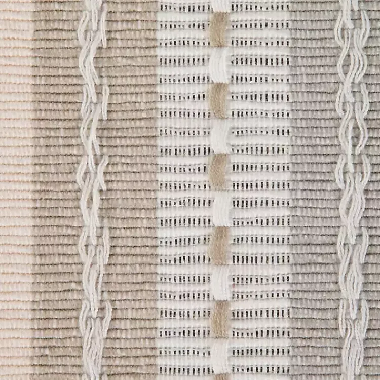 Kirklands Home Natural Tonal Stripe Table Runner Hot
