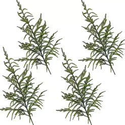 Christmas Arrangements & Garland>Kirklands Home Natural Touch Norfolk Pine Sprays, Set of 4 Green