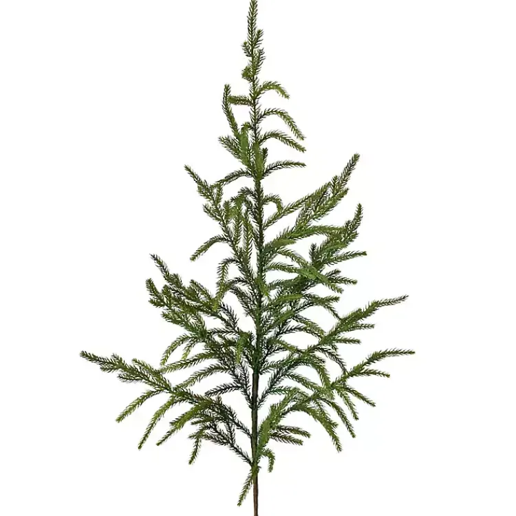 Christmas Arrangements & Garland>Kirklands Home Natural Touch Norfolk Pine Sprays, Set of 4 Green