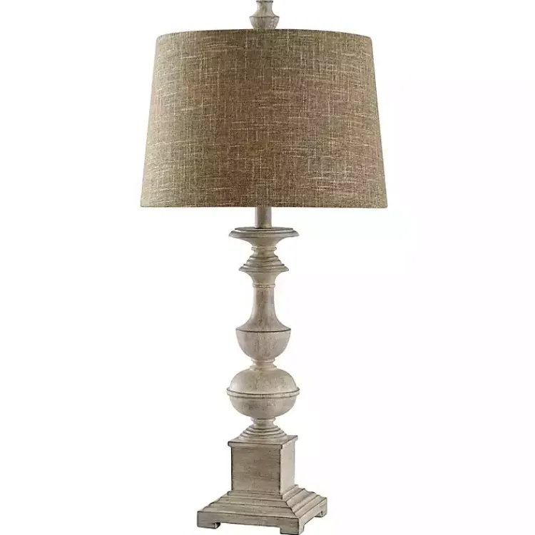Kirklands Home Natural Traditional Farmhouse Table Lamp Tan Sale