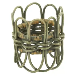 Kirklands Home Natural Twisted Rat Napkin Rings, Set of 4 Tan Online