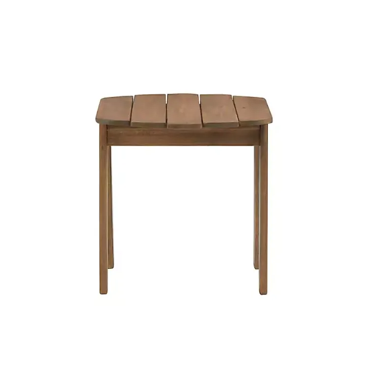 Kirklands Home Natural Warren Adirondack Outdoor Accent Table Brown Sale