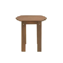 Kirklands Home Natural Warren Adirondack Outdoor Accent Table Brown Sale
