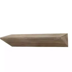 Kirklands Home Natural Wedge Wood Small Floating Shelf Best