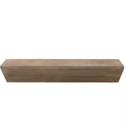 Kirklands Home Natural Wedge Wood Small Floating Shelf Best