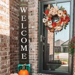 Kirklands Home Natural Welcome Laurel Porch Board Brown