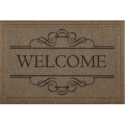 Kirklands Home Natural Welcome Script Doormat Online