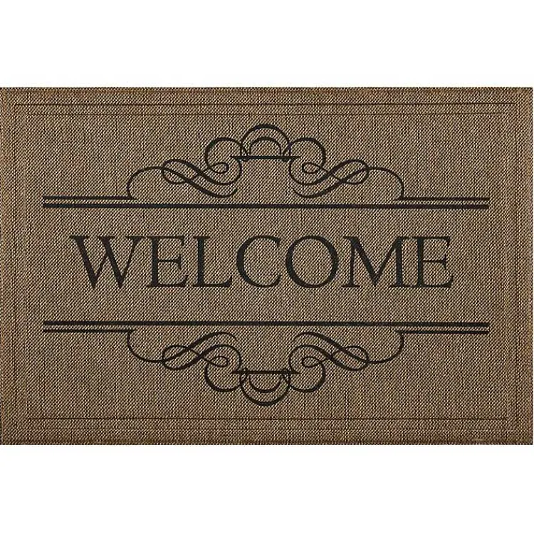 Kirklands Home Natural Welcome Script Doormat Online