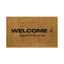 Kirklands Home Natural Welcome-ish Doormat Hot
