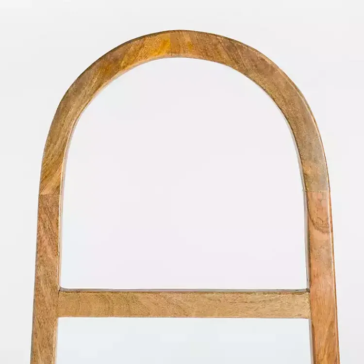 Decorative Accents>Kirklands Home Natural Wood Arch Blanket Ladder Tan