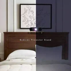 Kirklands Home Natural Wood Bedside Shelf Tan Outlet