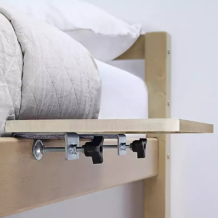 Kirklands Home Natural Wood Bedside Shelf Tan Outlet