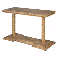 Kirklands Home Natural Wood Carley Console Table Tan Best